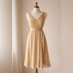 NWT TALBOT - Pure Silk Cream colored  cocktail dress. Sleeveless Size 6